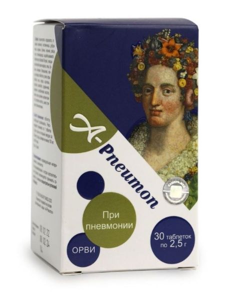 Изображение товара A-Pneumon таблетки при Пневмонии и ОРВИ Сашера-мед №30 A-Pneumon таблетки при Пневмонии и ОРВИ Сашера-мед №30 фотография