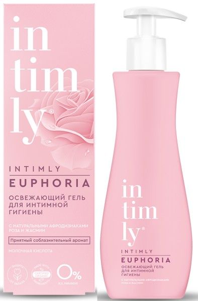 Изображение товара Гель для интимной гигиены Intimly с Натуральными афродизиаками Роза и Жасмин 220мл Гель для интимной гигиены Intimly с Натуральными афродизиаками Роза и Жасмин 220мл фотография