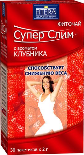 Изображение товара Супер слим чай 30*2г (клубника) Супер слим чай 30*2г (клубника) фотография