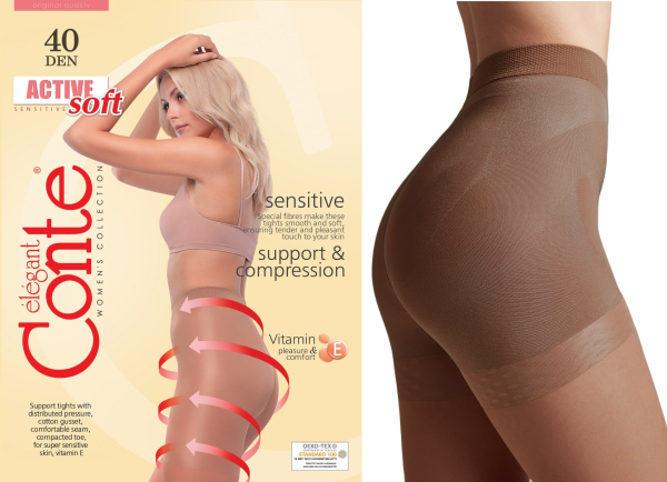 Изображение товара Колготки корректирующие Active Soft 40den мокко Колготки корректирующие Active Soft 40den мокко фотография