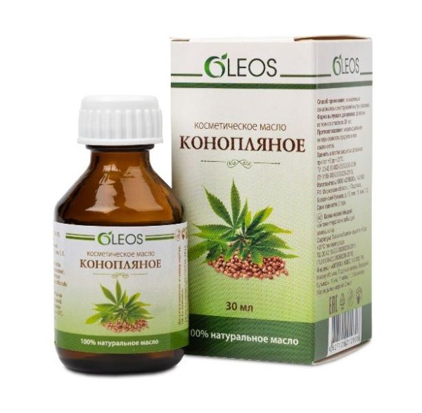 Изображение товара Косметическое масло Конопляное Oleos 30мл Косметическое масло Конопляное Oleos 30мл фотография