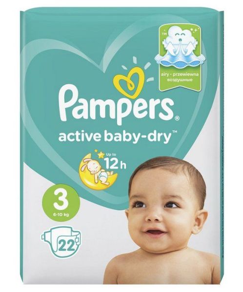 Изображение товара Памперс подгузники Active Baby-Dry midi 6-10кг №22 Памперс подгузники Active Baby-Dry midi 6-10кг №22 фотография