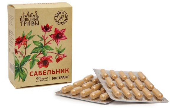 Изображение товара Сабельник растительный экстракт Пчела и Человек 60 капсул Сабельник растительный экстракт Пчела и Человек 60 капсул фотография