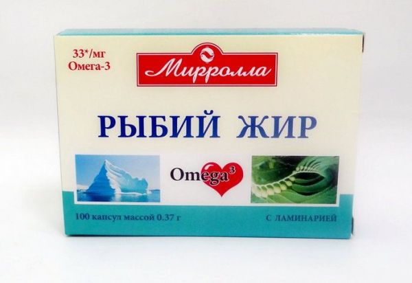 Изображение товара Рыбий жир мирролла (ламинария) №100 Рыбий жир мирролла (ламинария) №100 фотография