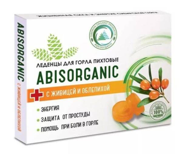 Изображение товара Леденцы ABISORGANIC Пихтовые с живицей и облепихой 10шт Леденцы ABISORGANIC Пихтовые с живицей и облепихой 10шт фотография