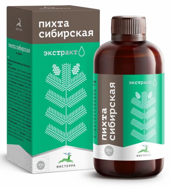 Изображение товара Экстракт Пихты сибирской без подсластителей Вистерра 300мл Экстракт Пихты сибирской без подсластителей Вистерра 300мл фотография